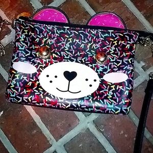Betsey Johnson Sprinkle Bear Crossbody